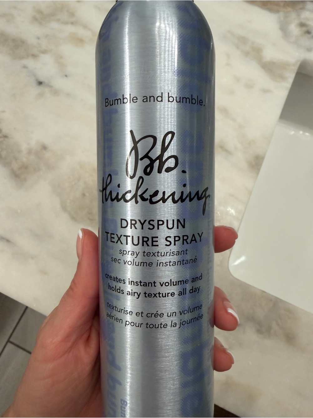Bumble and bumble Dryspun Texture Spray - Silver Blue Metallic